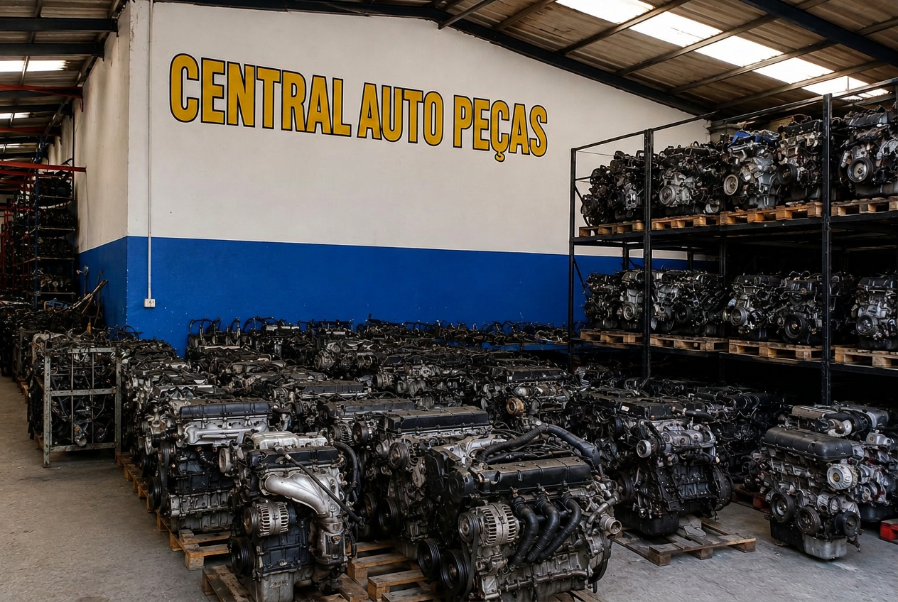 Estoque de motores Central Auto Peças